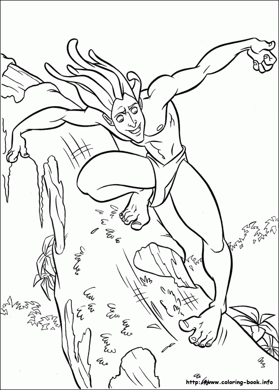 Tarzan kolorowanki